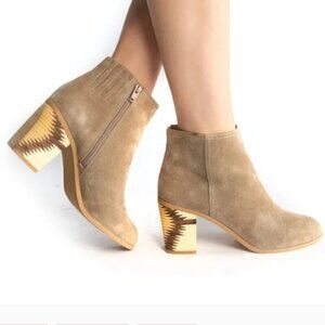 Seychelles Tan Grand Finale Leather Ankle Boot Size 7.5